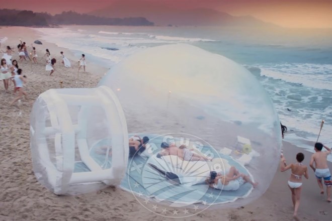 栖霞充气球形帐篷